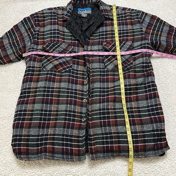 BTC Bay Trading Company Quilted Plaid Flannel Jacket Men’s Size XL - Picture 3 of 6